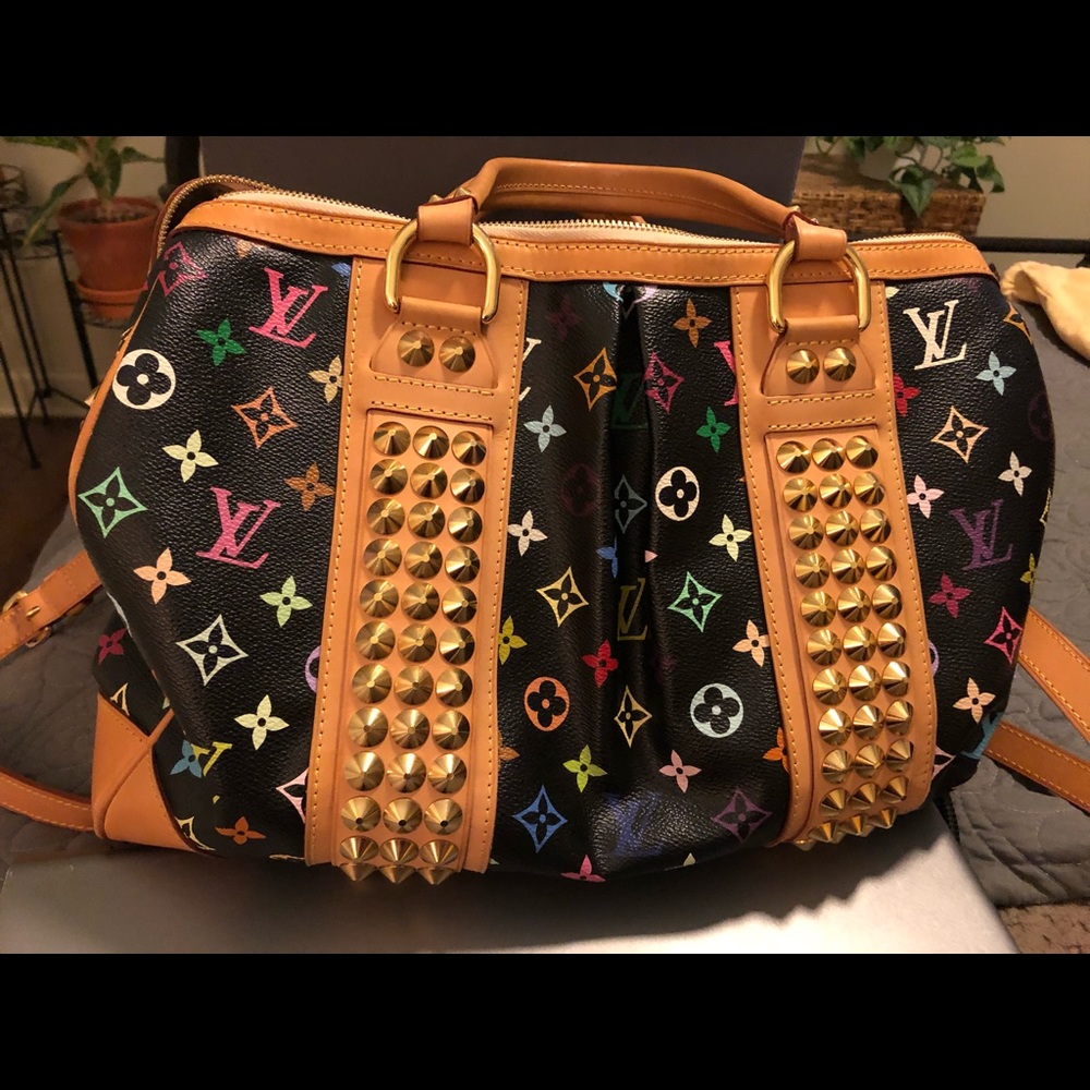 Louis Vuitton Multicolor Courtney GM Black